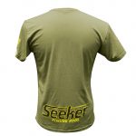Army Green Tee Yellow red logo back