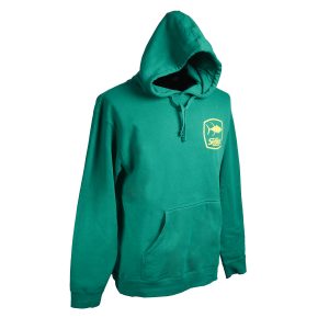 Yellow Logo On Green Hoody