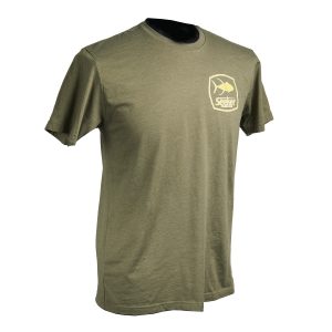 Yellow Logo On Green Short Sleeve