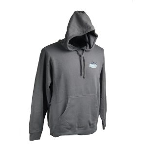 Blue and White Logo On Grey Hoody (Copy) - Image 1