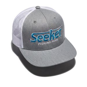 Teal logo on Heather Grey Trucker Cap
